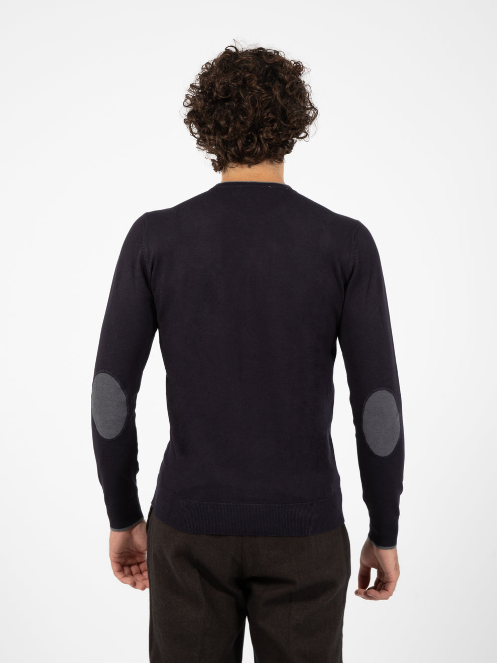Maglione con patch fashion navy