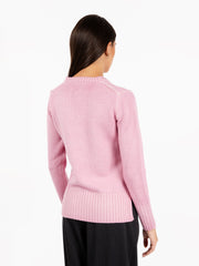 STIMM - Maglione con scollo a V rosa