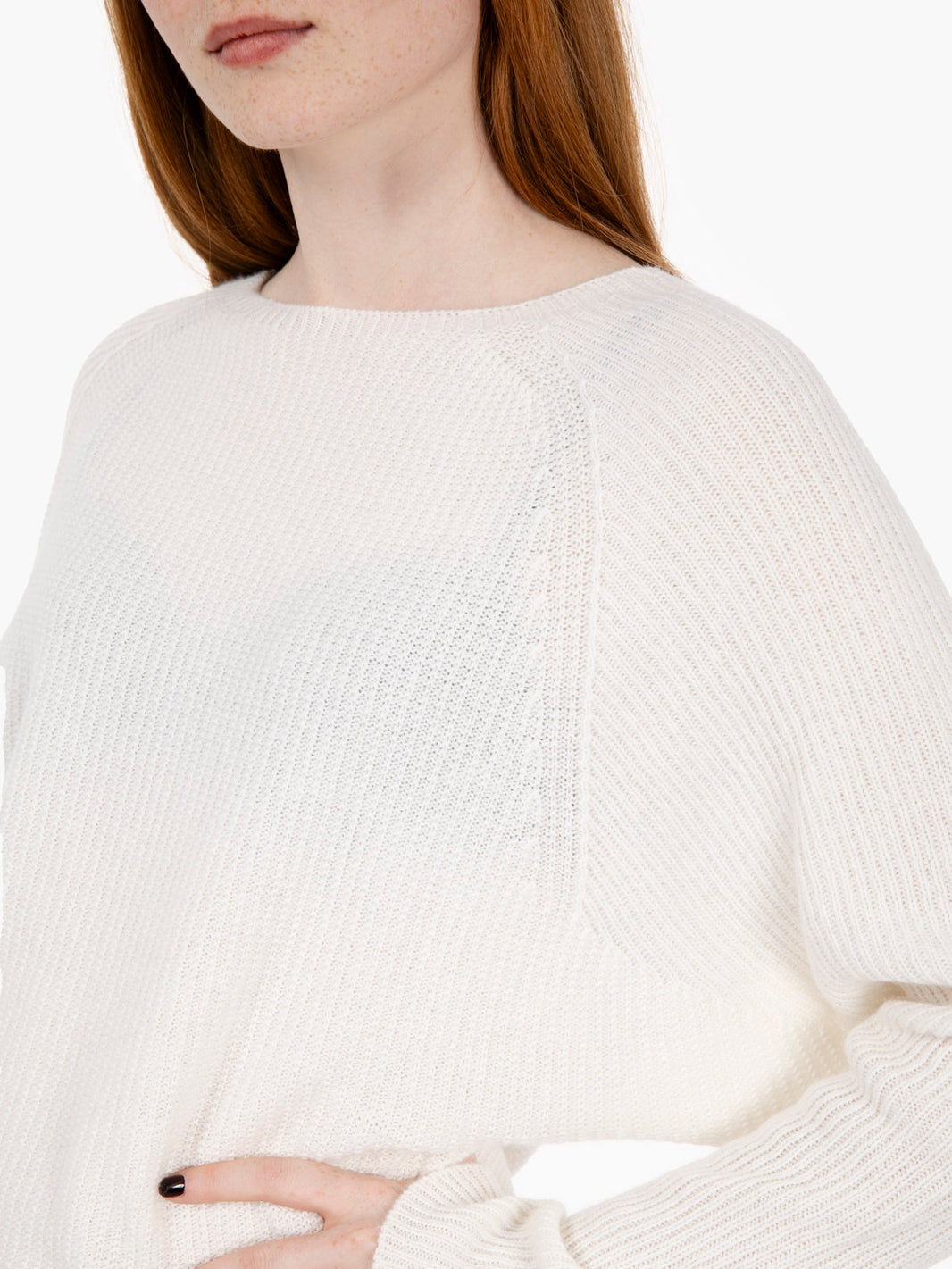 Cream crop sweater
