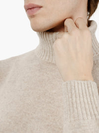 Oatmeal turtleneck sweater