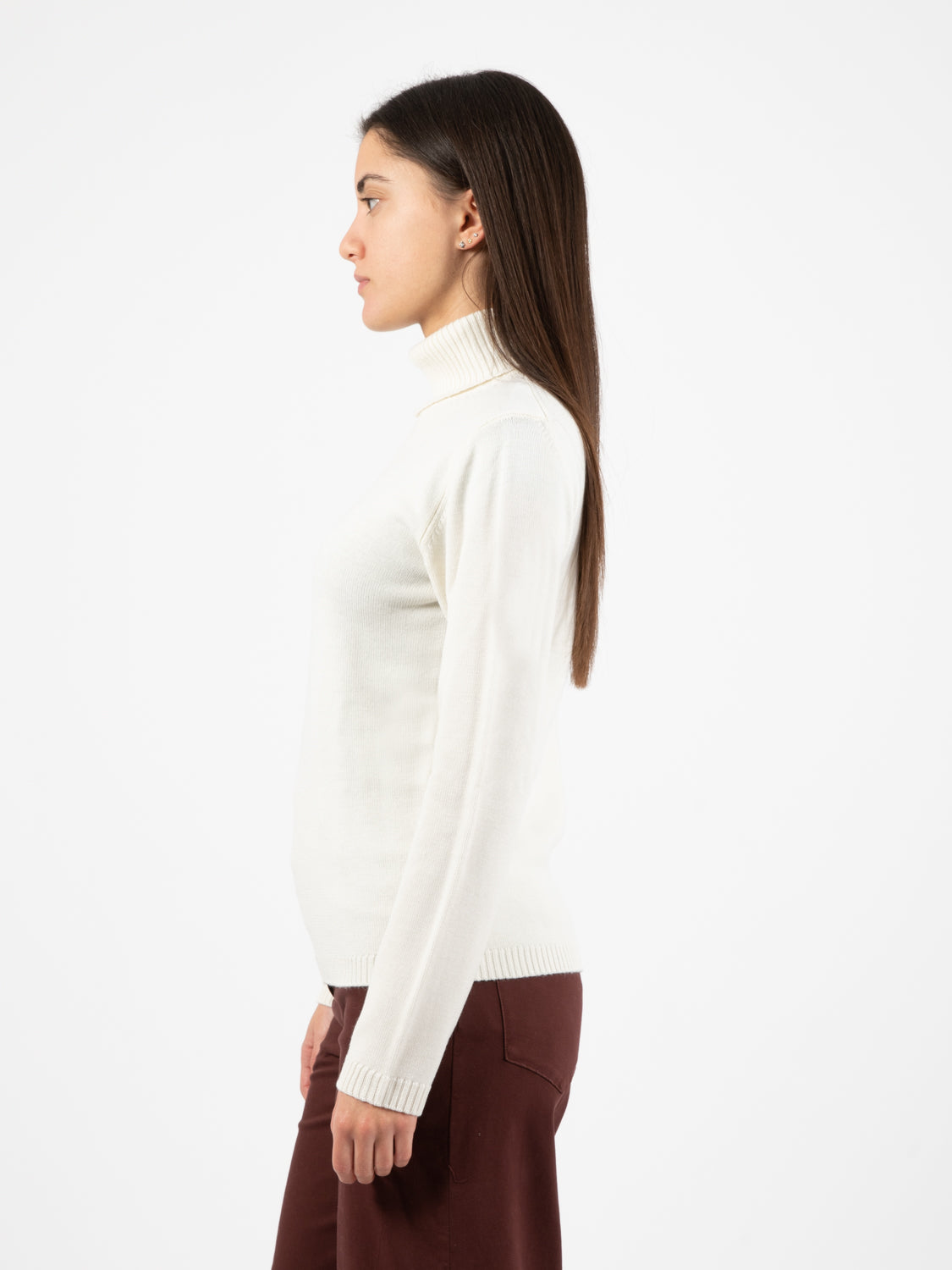 Ecru turtleneck sweater
