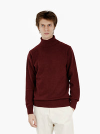 Mulled wine turtleneck sweater