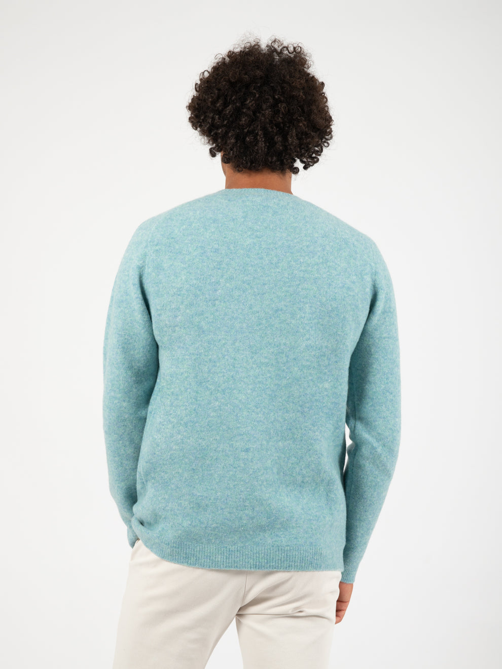 Maglione effetto mèlange sky