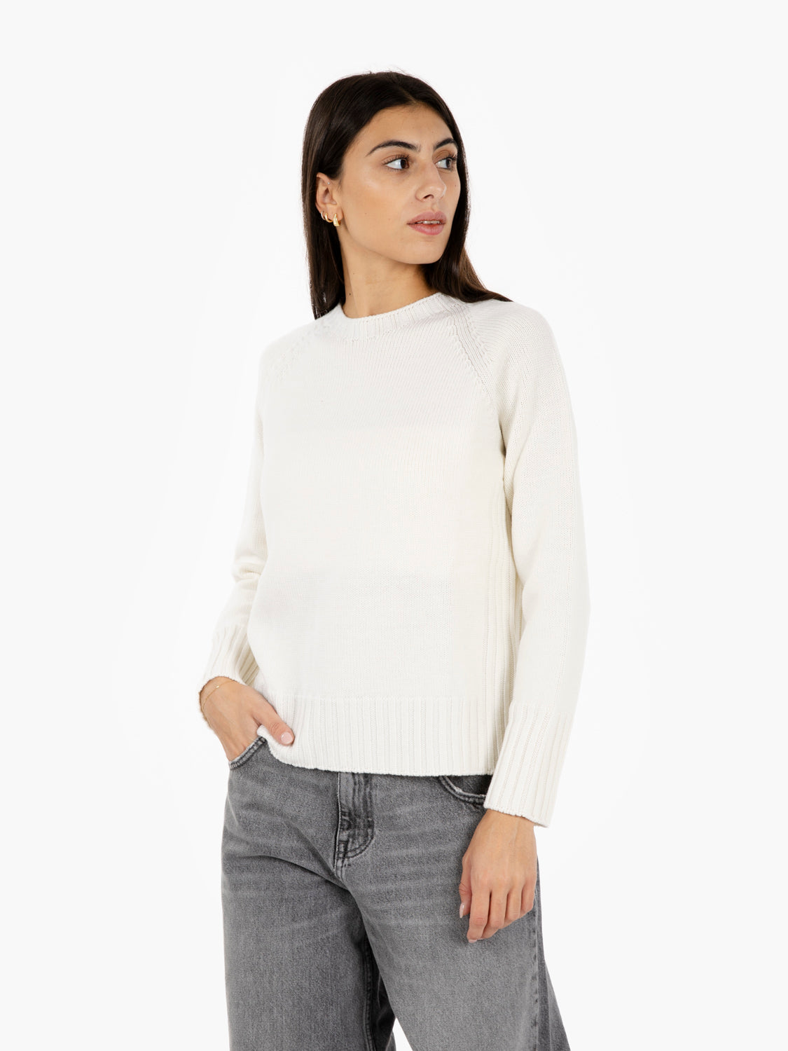 CAMP WHITE BOX CREW NECK SWEATER 325799_004