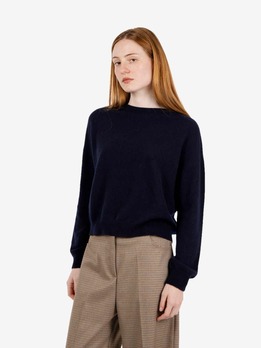 Maglione girocollo a scatola notte