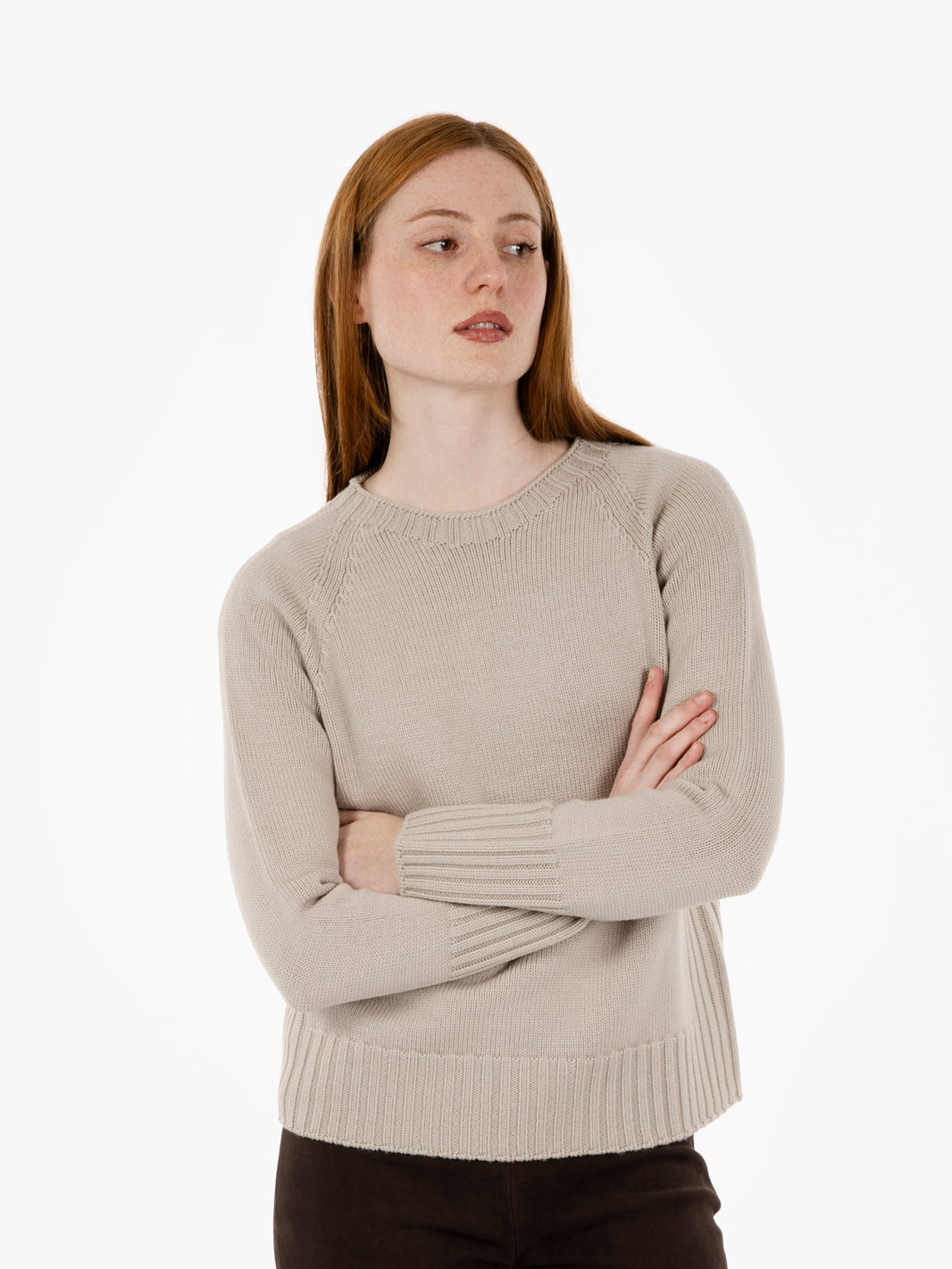 Stucco box crew neck sweater