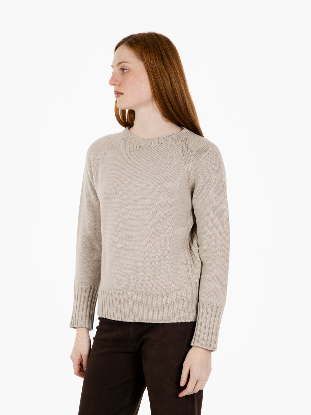 Stucco box crew neck sweater