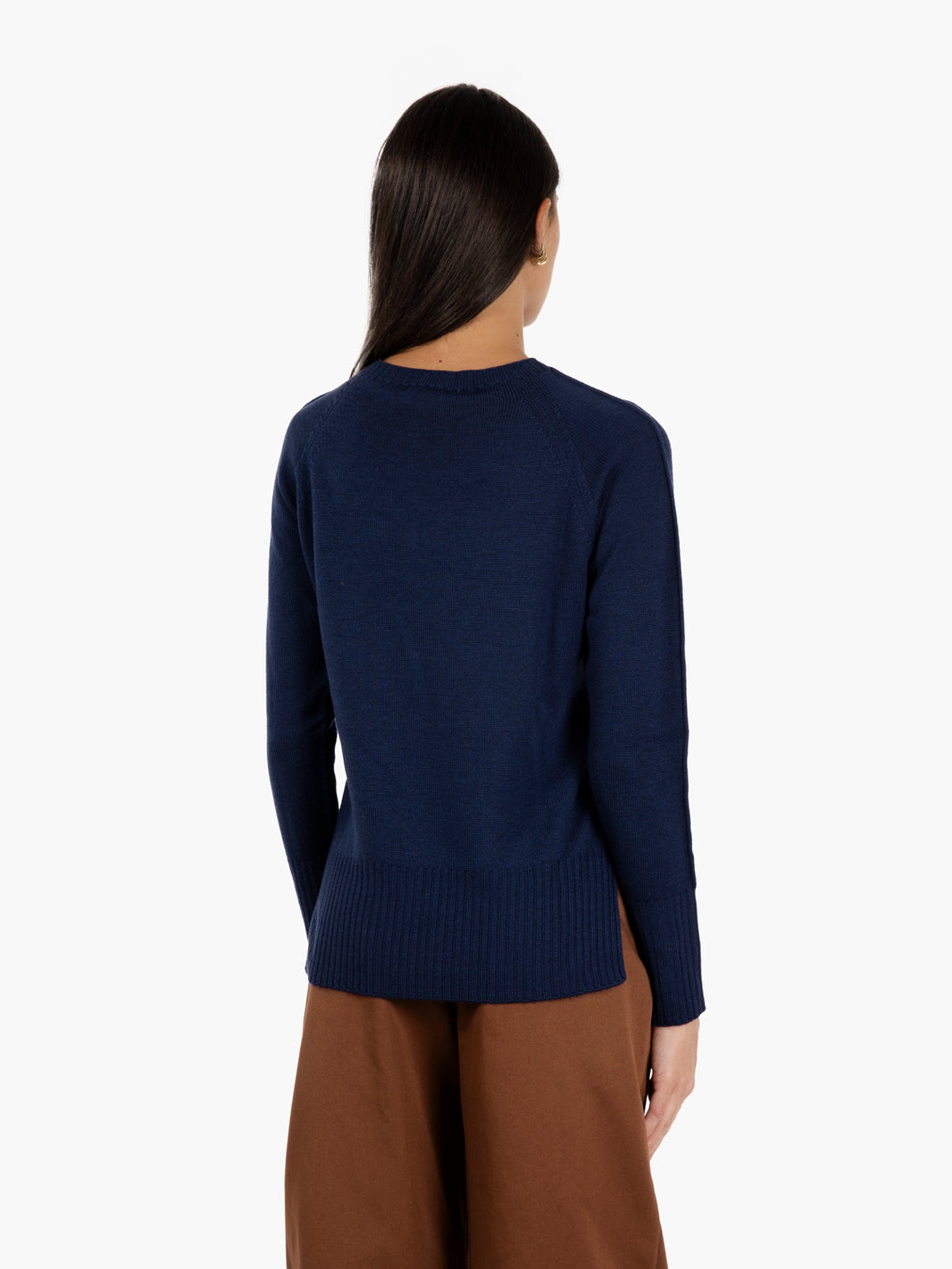 Maglione girocollo blu navy
