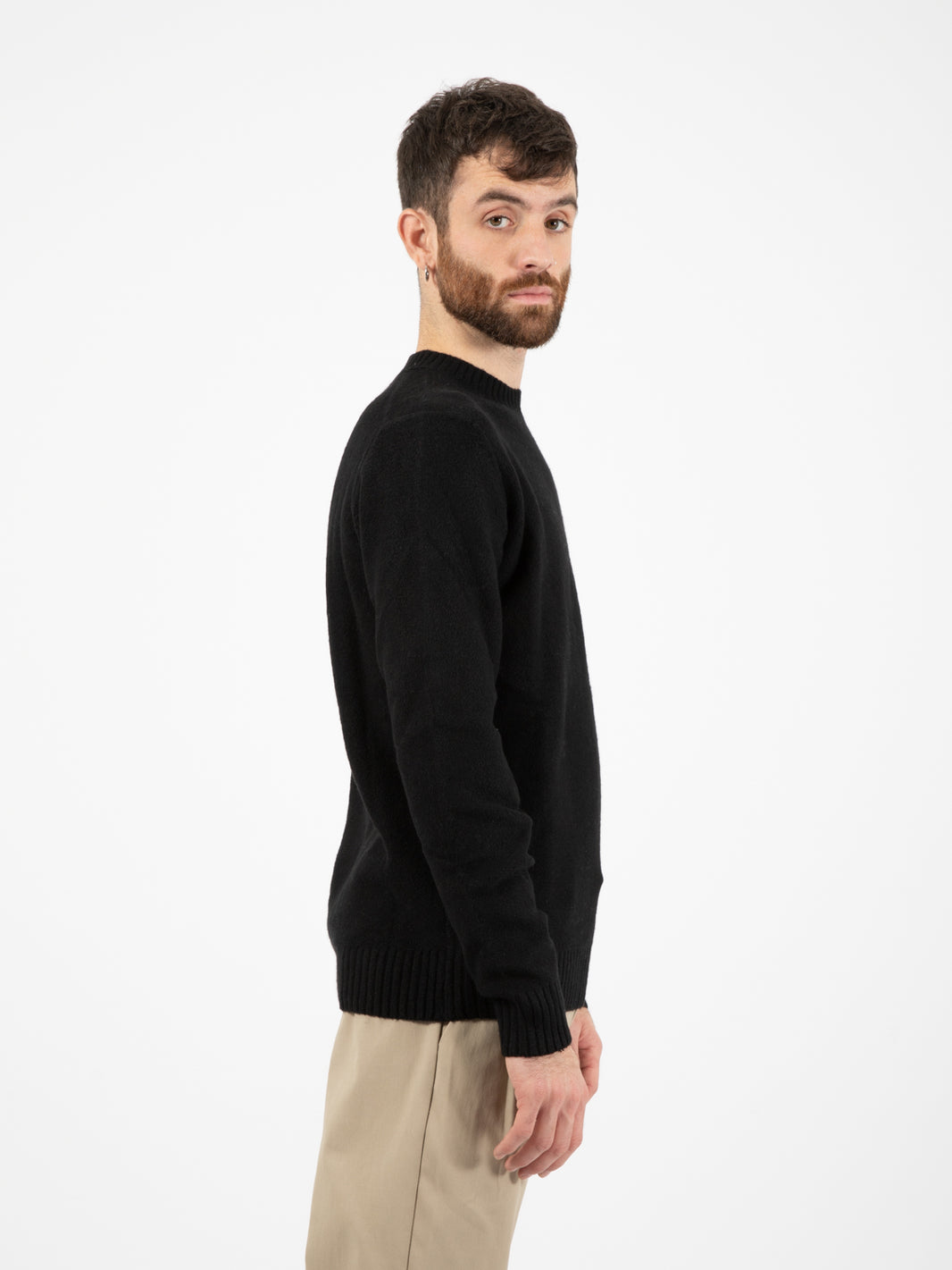 Maglione girocollo boucle nero