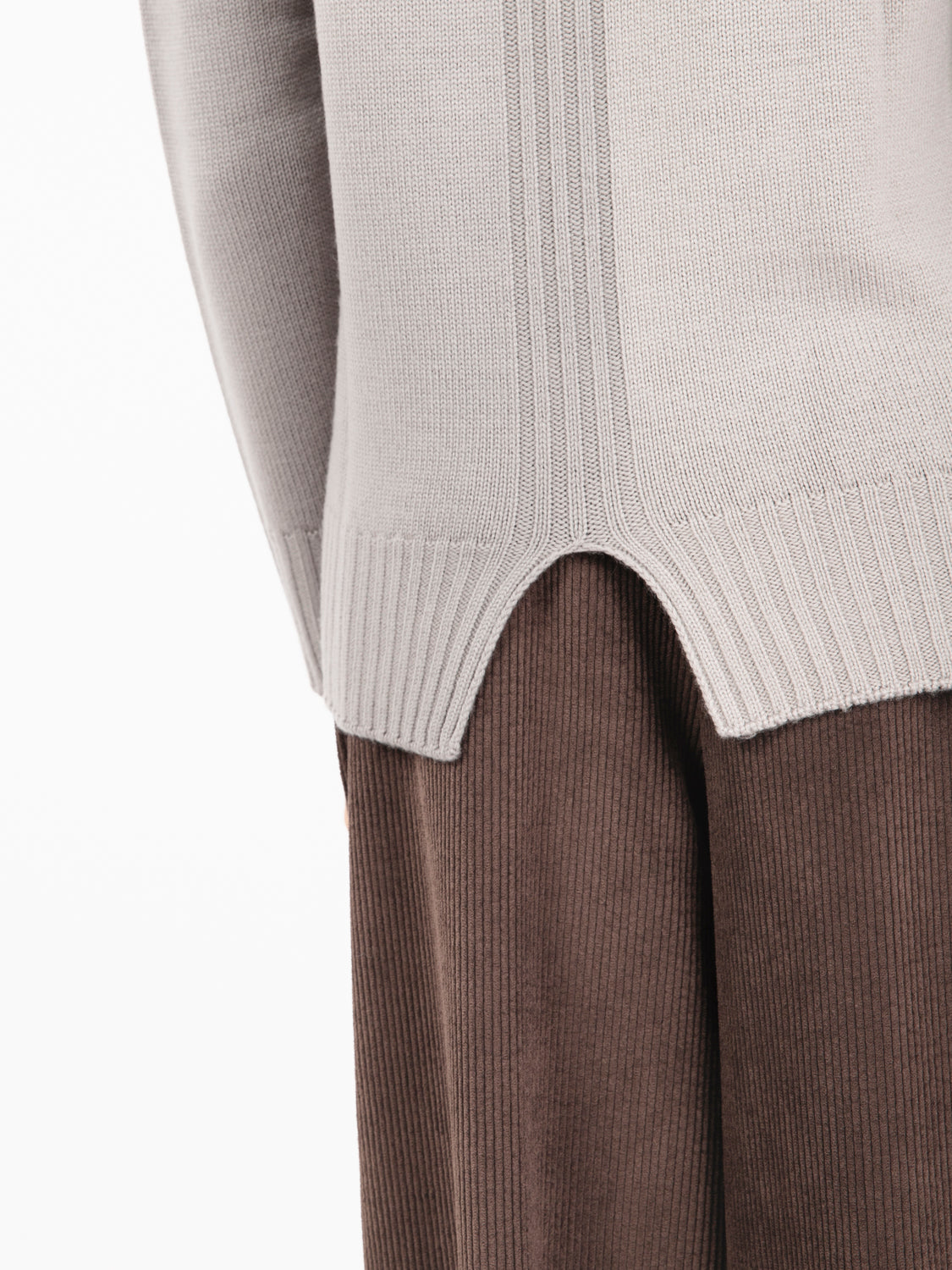 Maglione girocollo grigio