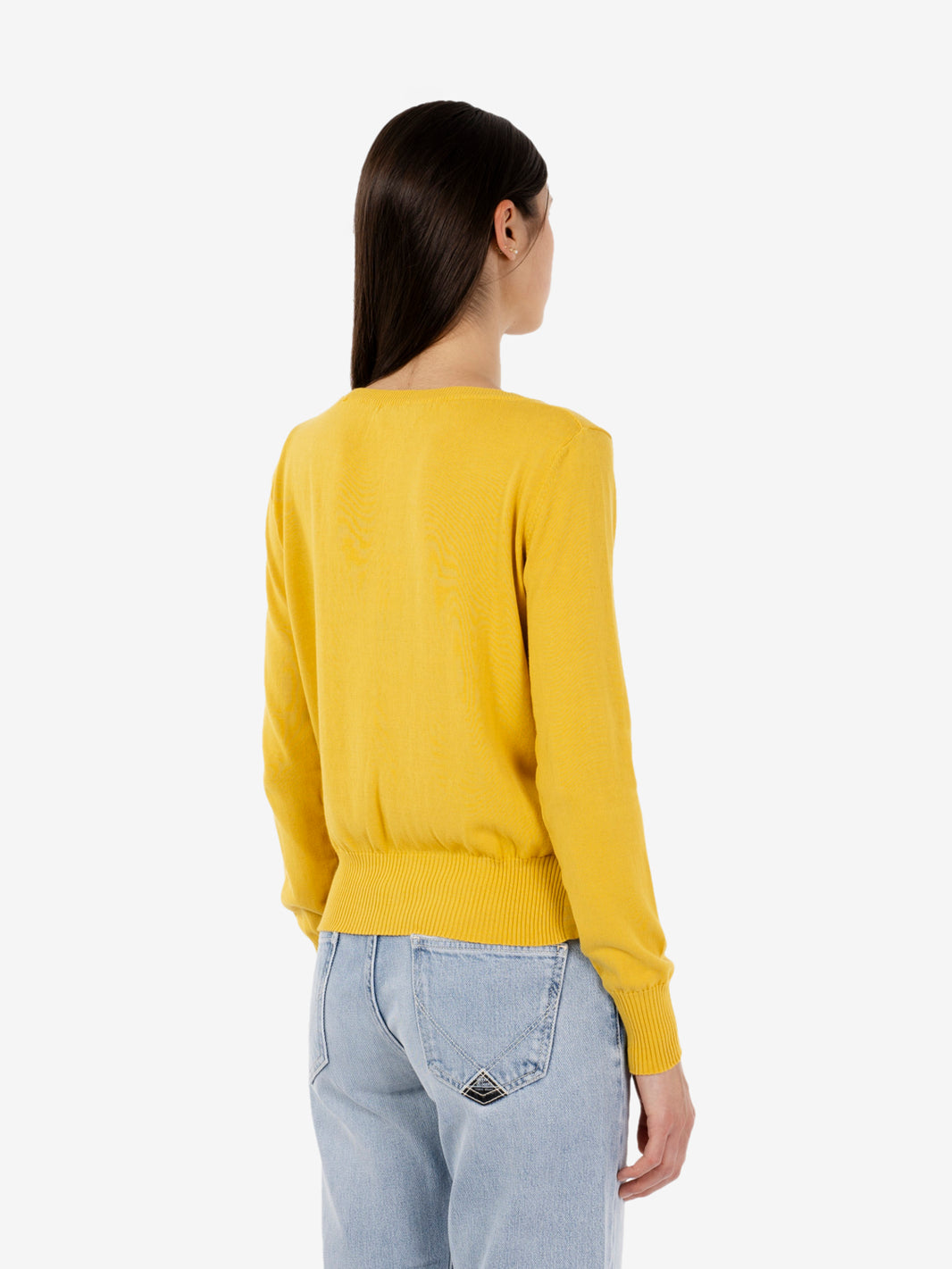 Maglione girocollo in cotone sole