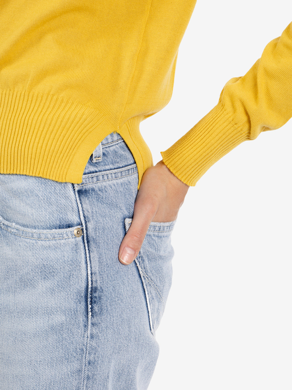 Maglione girocollo in cotone sole
