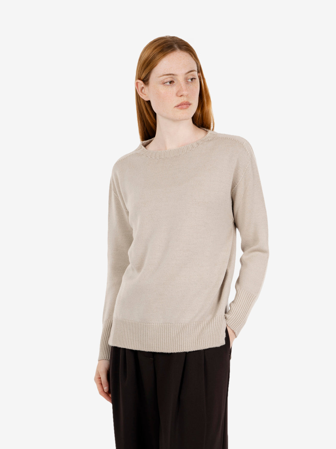 Frappuccino wool crew neck sweater