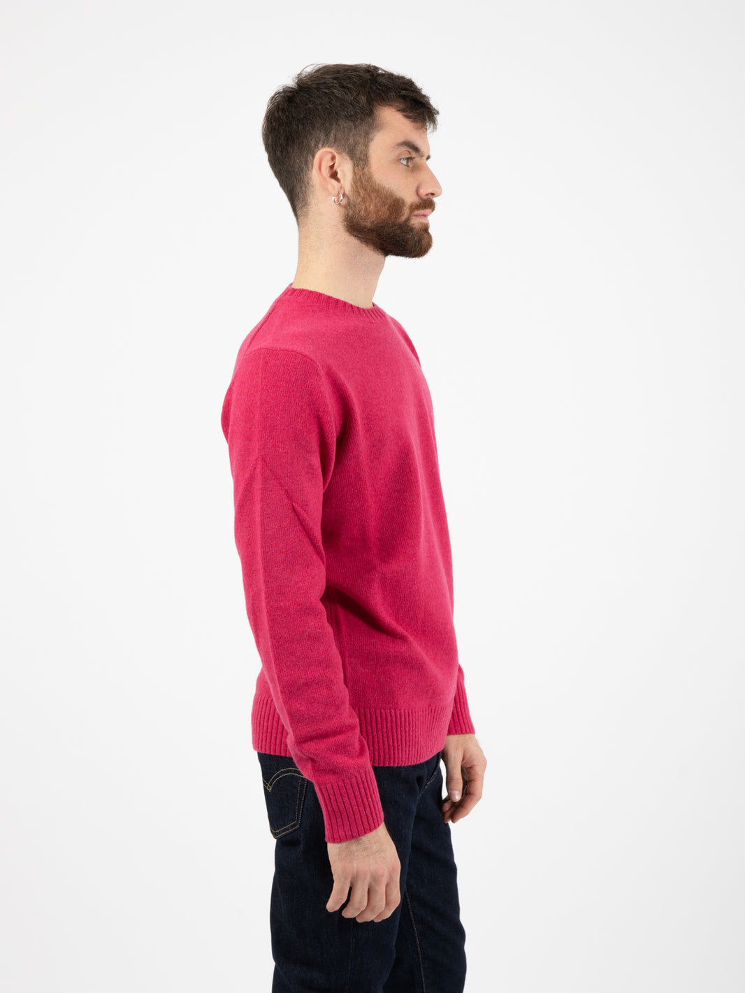Maglione girocollo Lambswool geranio