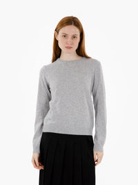 Grey merino crew neck sweater