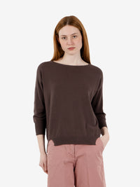 Maglione girocollo moro