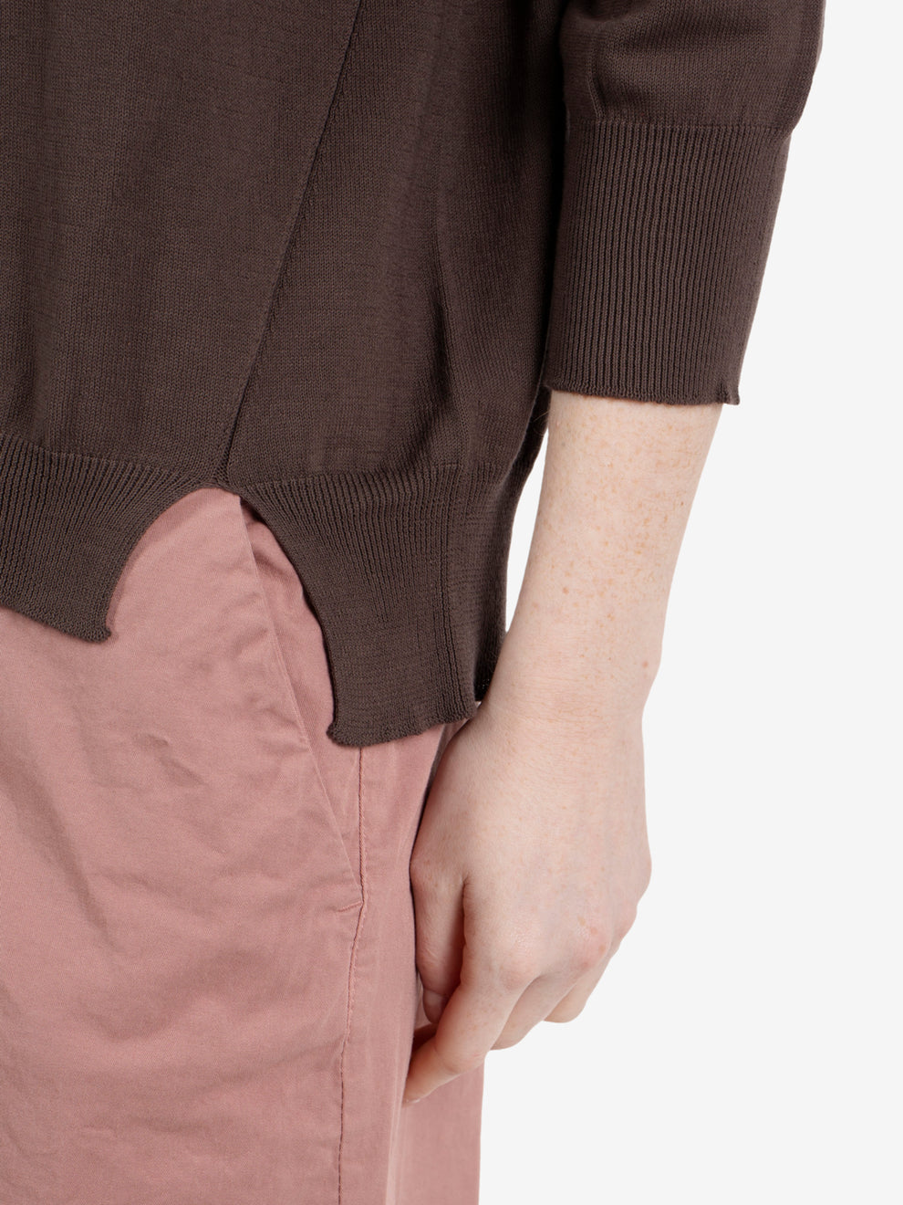 Maglione girocollo moro