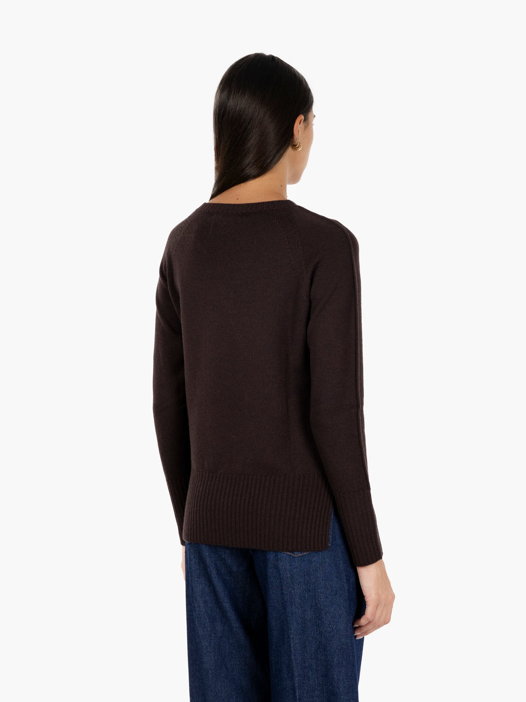 Maglione girocollo moro