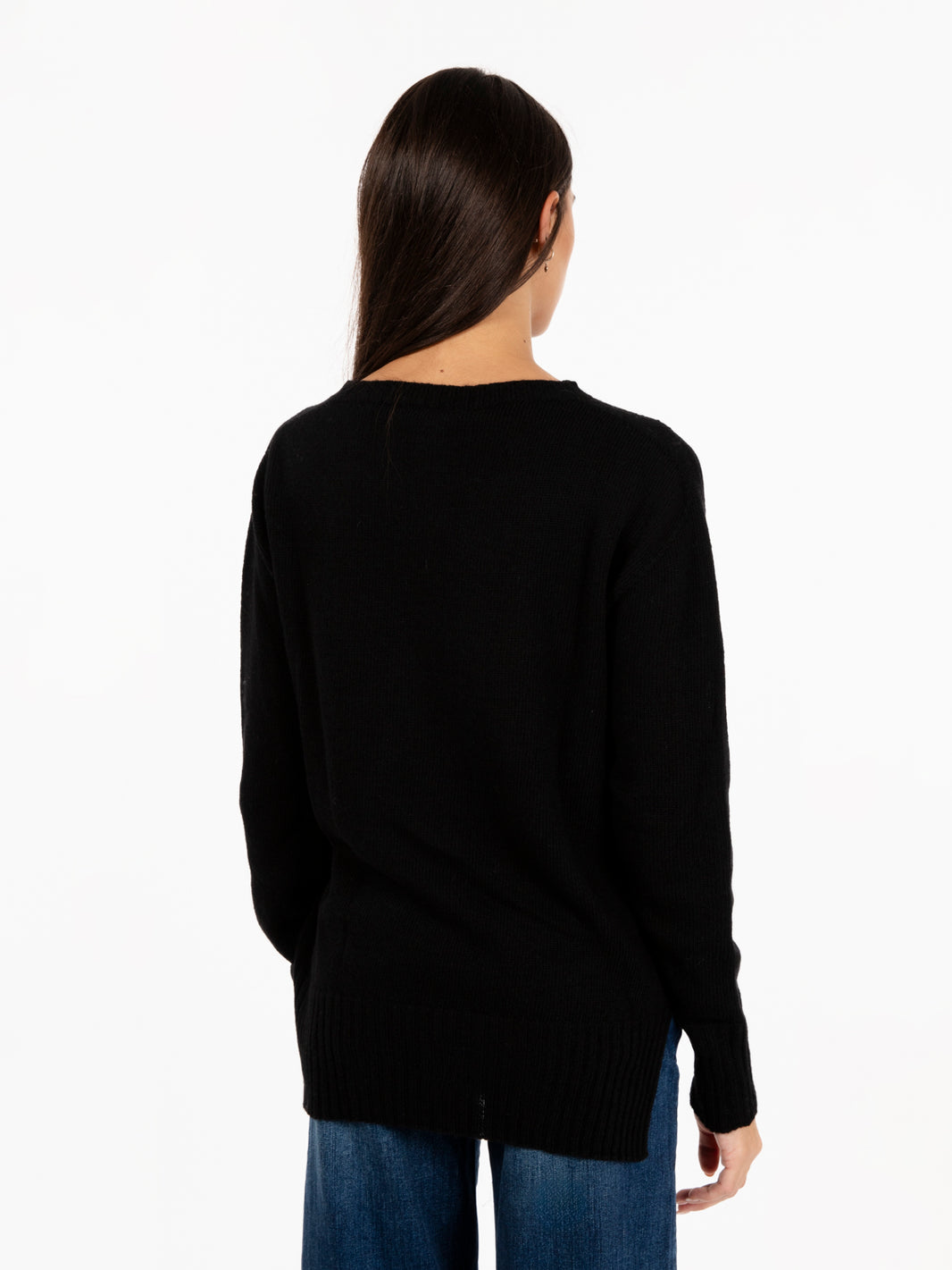Maglione girocollo nero