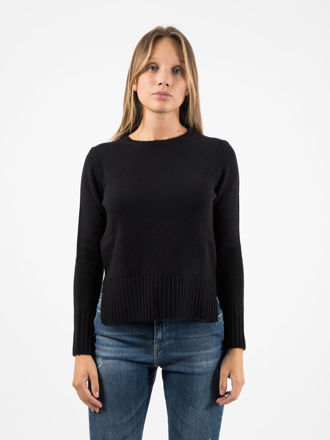 Maglione girocollo nero