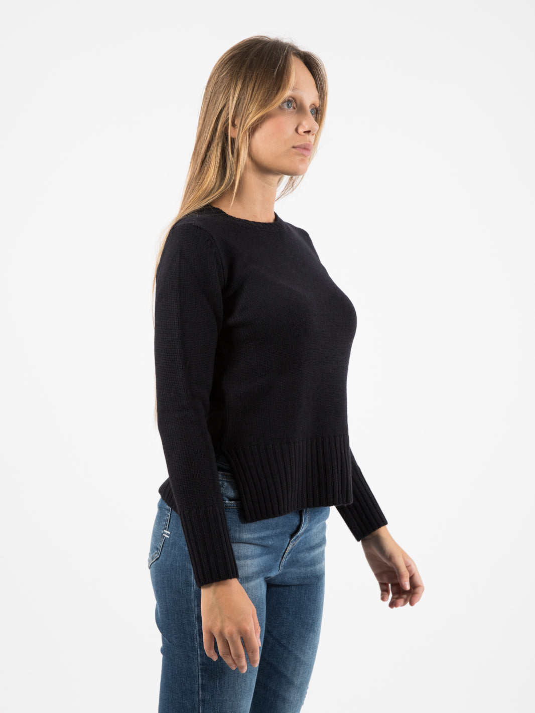 Maglione girocollo nero
