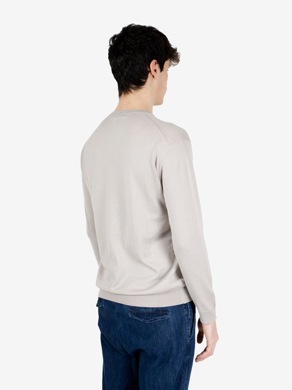 Maglione girocollo ultrasoft tortora