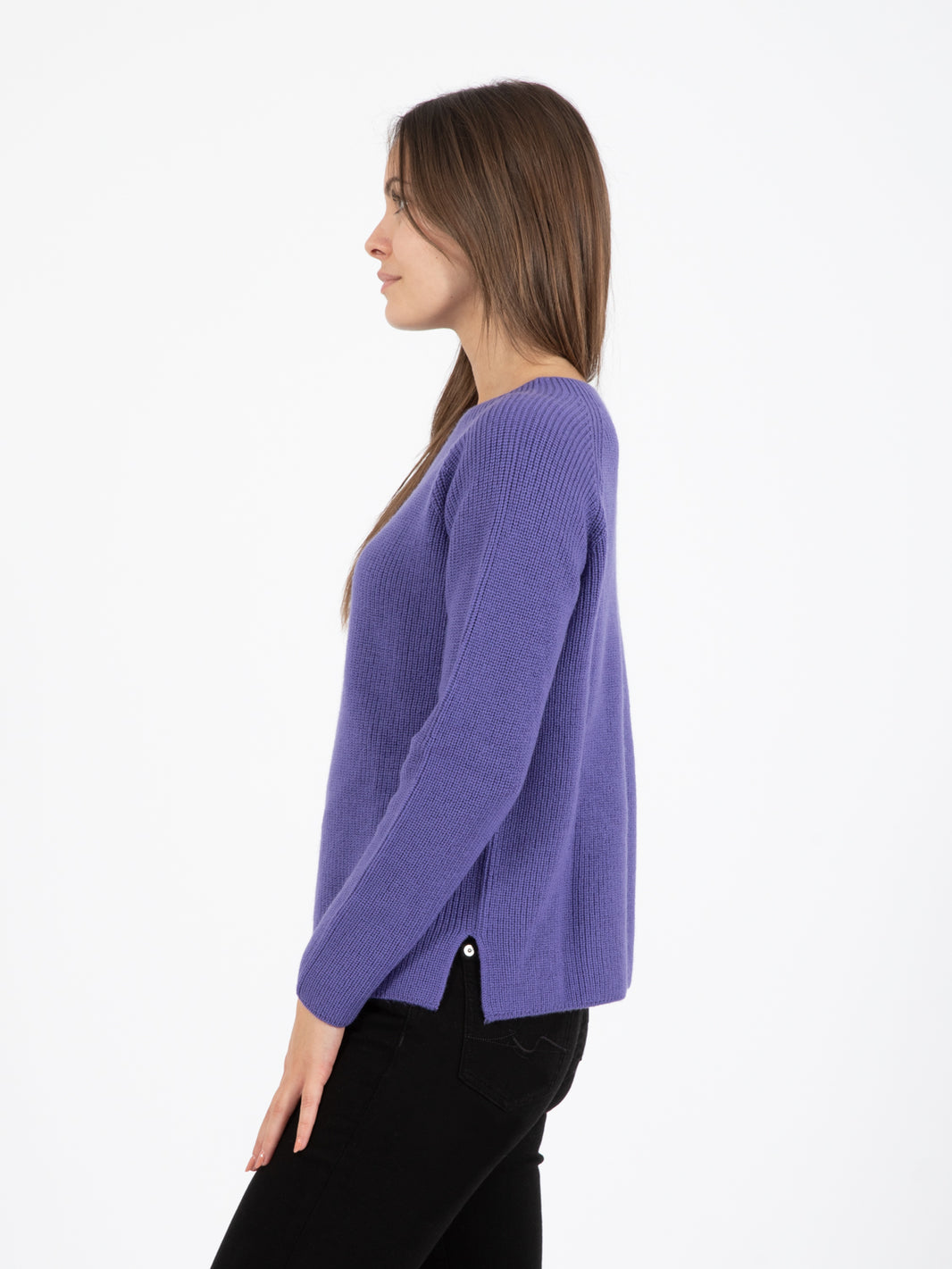Maglione in lana ametista