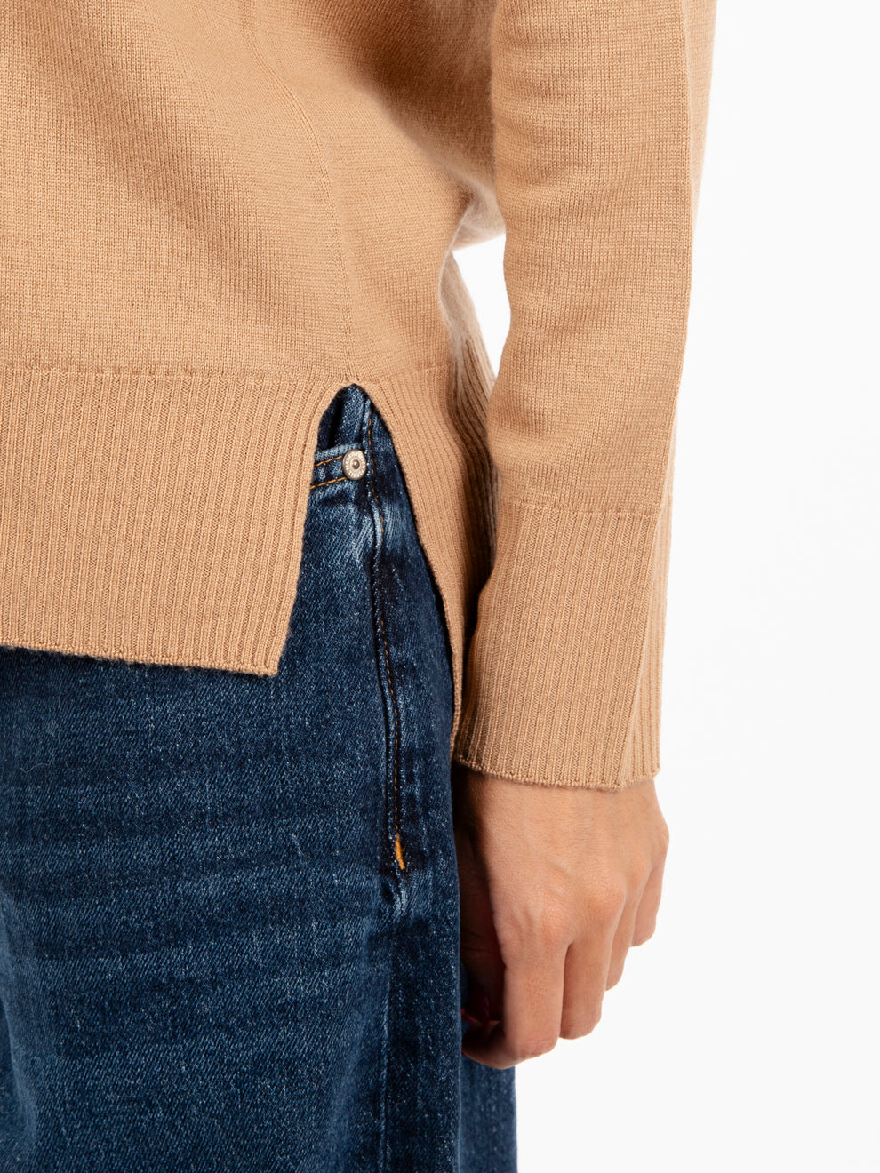 Maglione in lana cammello