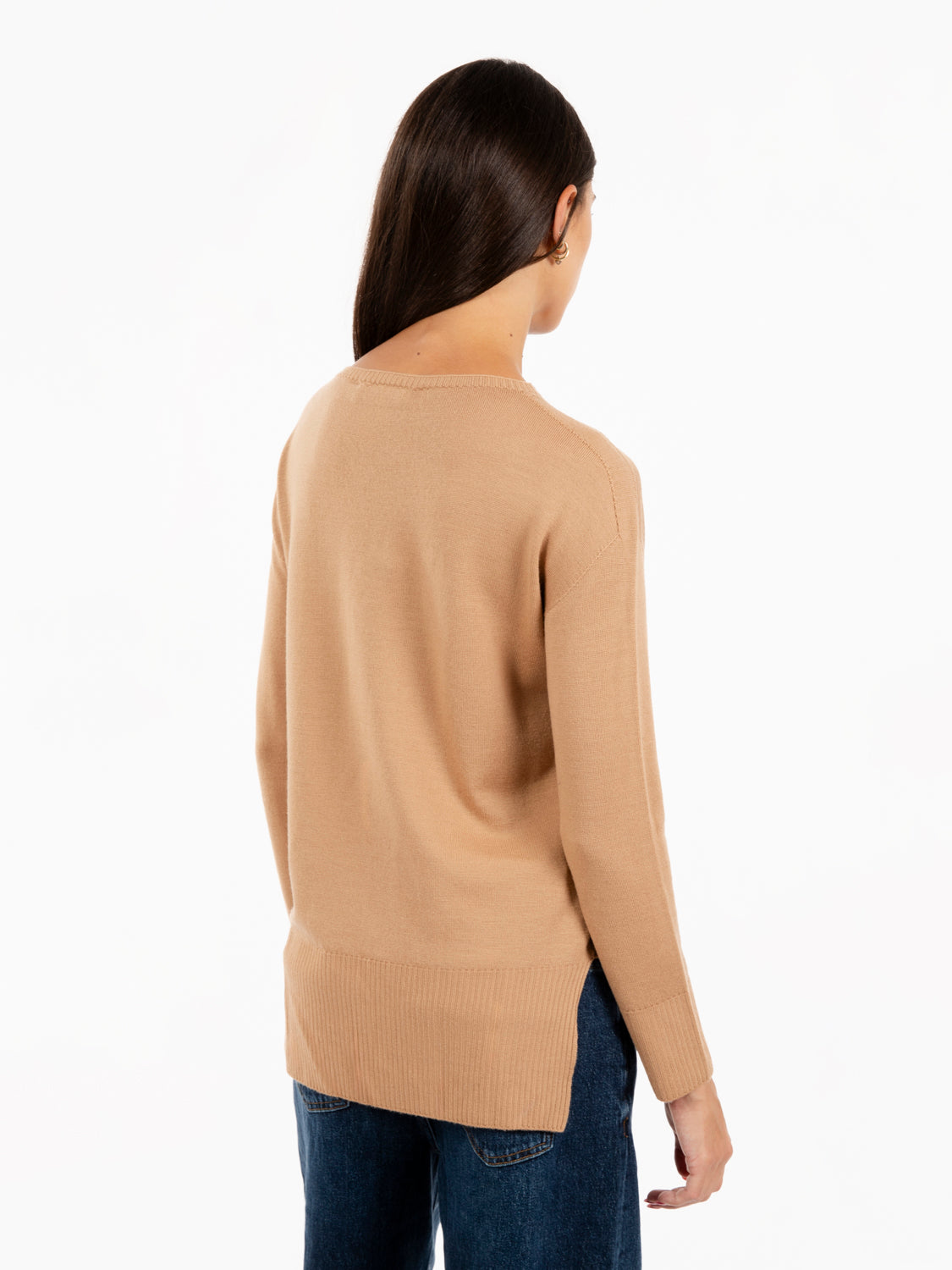 Maglione in lana cammello