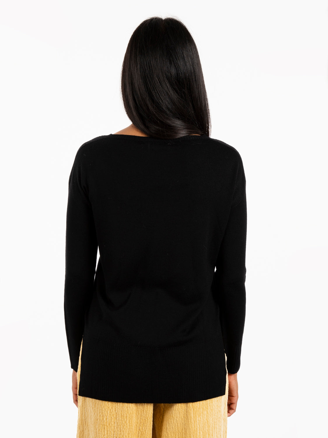 Maglione in lana nero