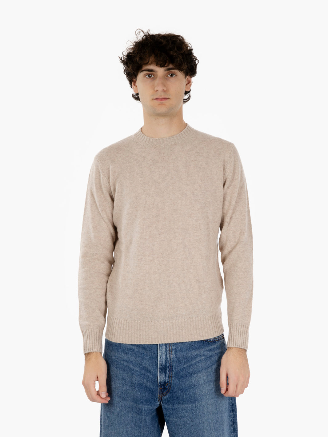 Maglione in misto lana avena