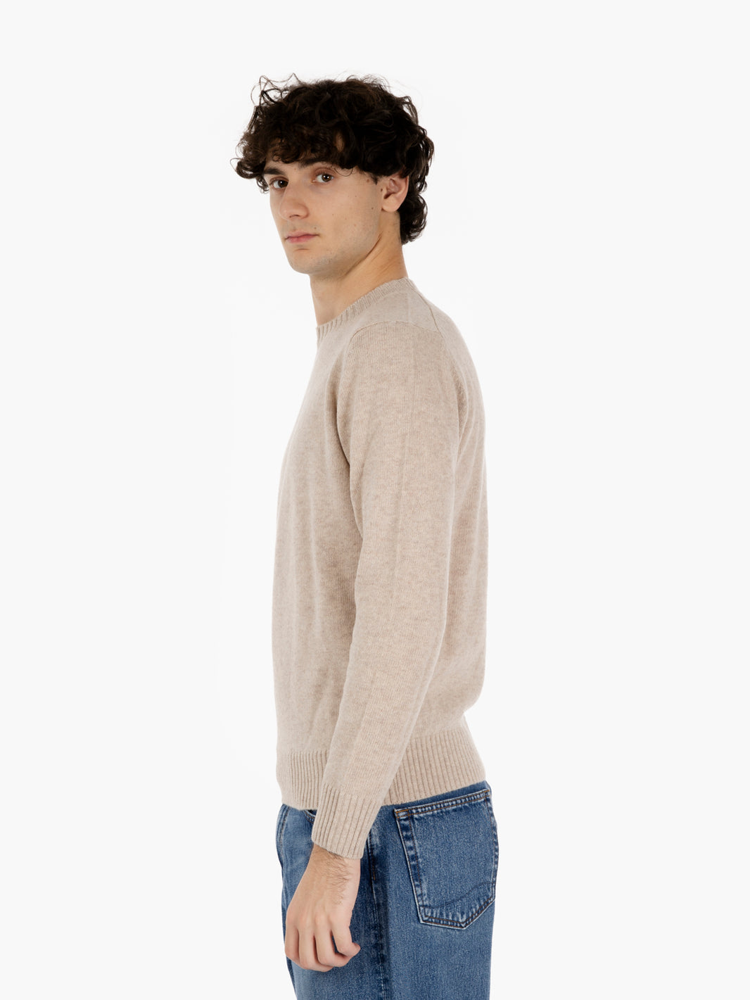 Maglione in misto lana avena
