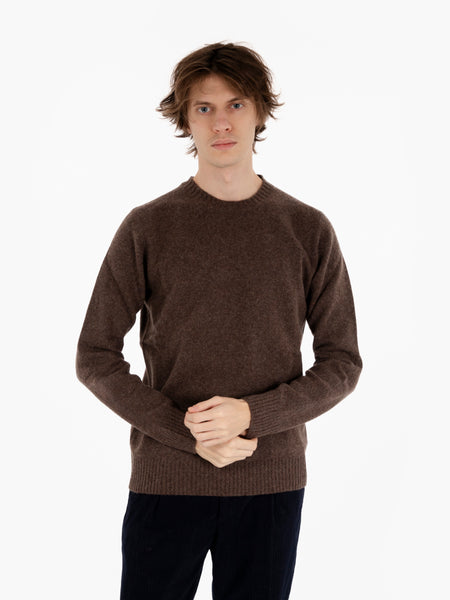 Maglione in misto lana corteccia