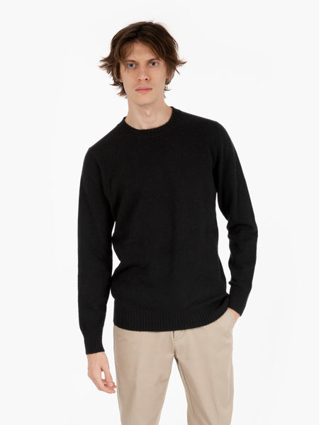 Maglione in misto lana nero