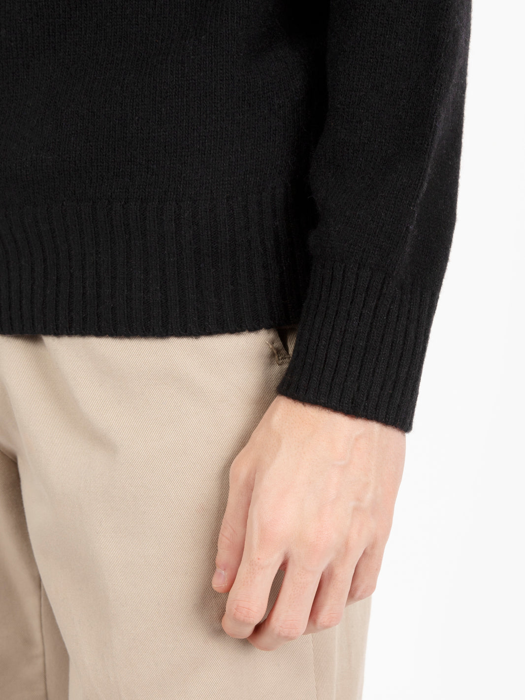 Maglione in misto lana nero
