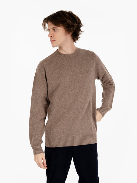 Maglione in misto lana tortora