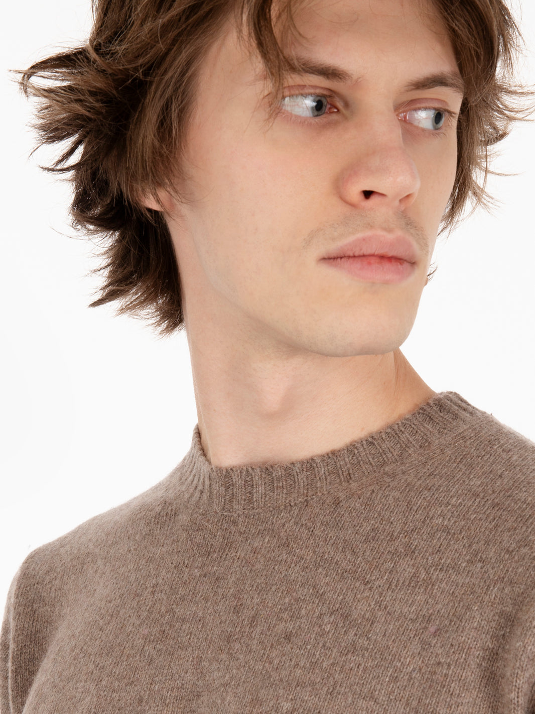 Maglione in misto lana tortora