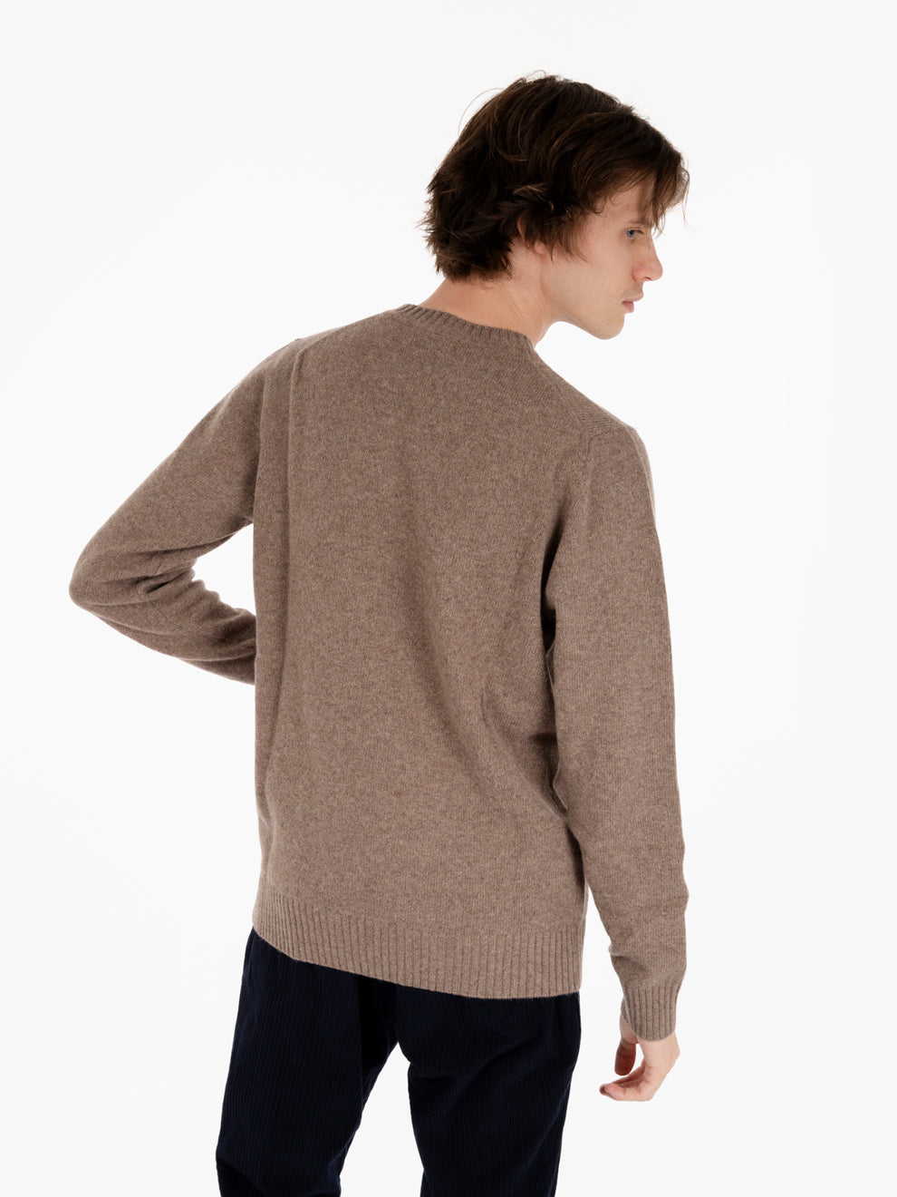 Maglione in misto lana tortora