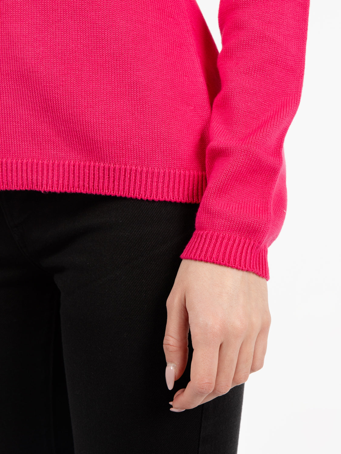 Maglione leggero basico fragola