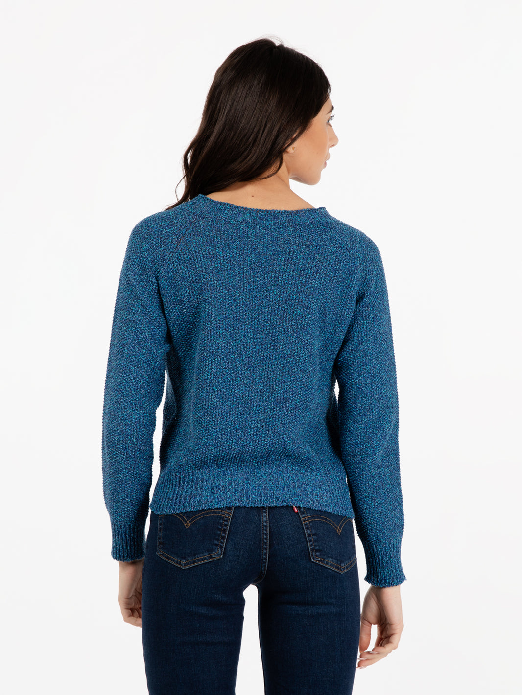 Maglione leggero girocollo blu