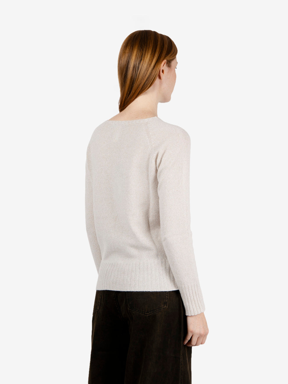 Maglione lurex panna