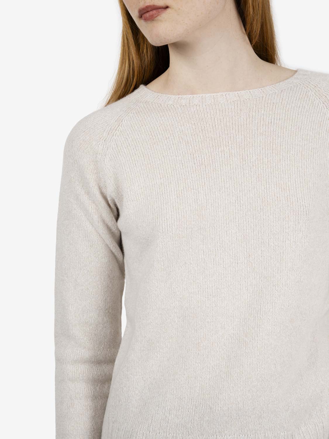 Maglione lurex panna