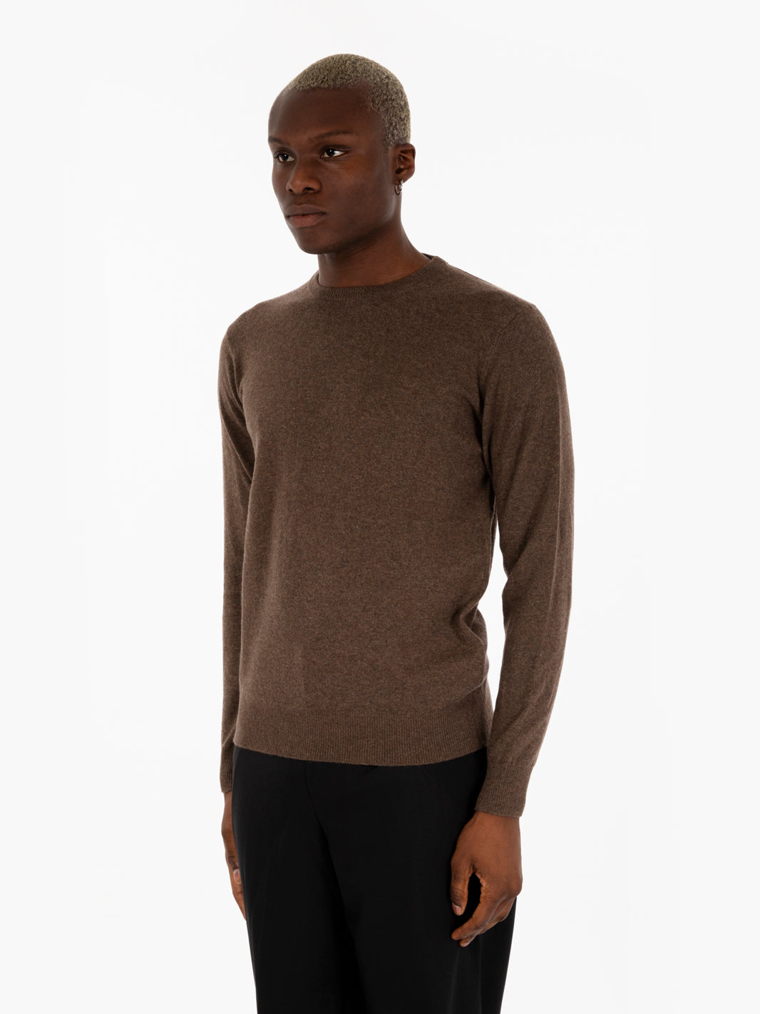 Maglione misto cashmere visone