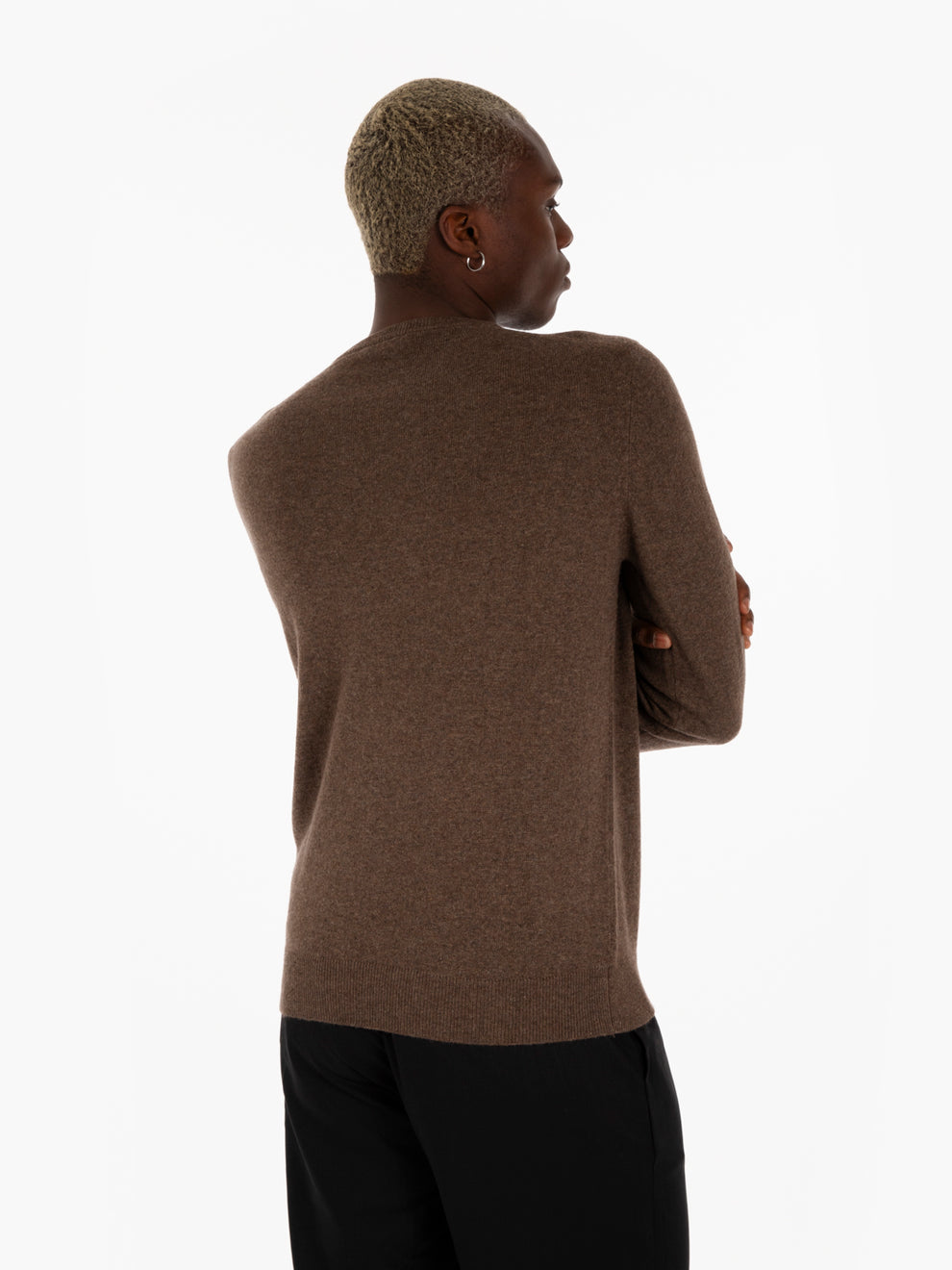 Maglione misto cashmere visone