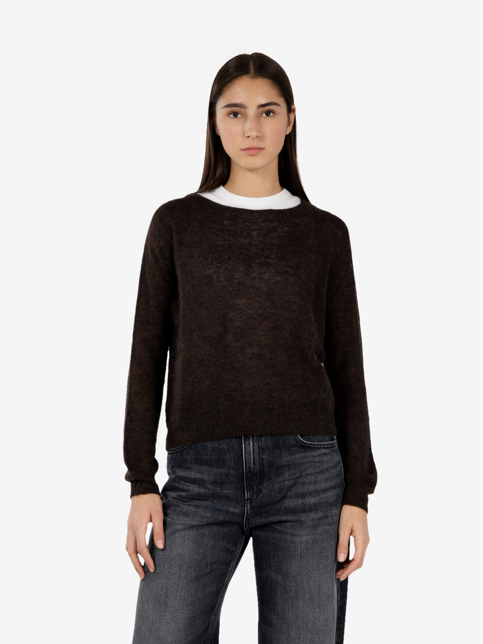 Maglione mohair moro
