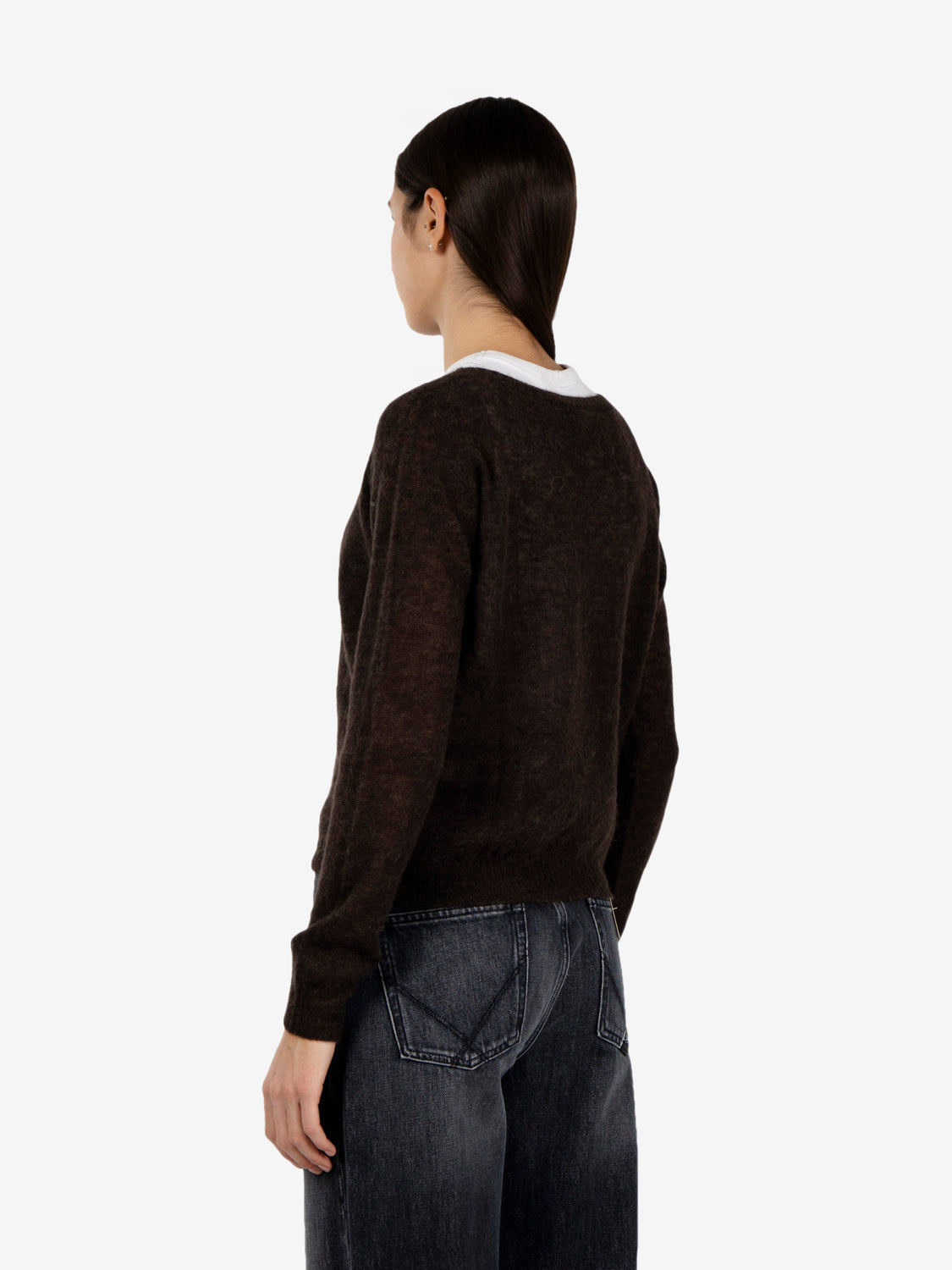 Maglione mohair moro
