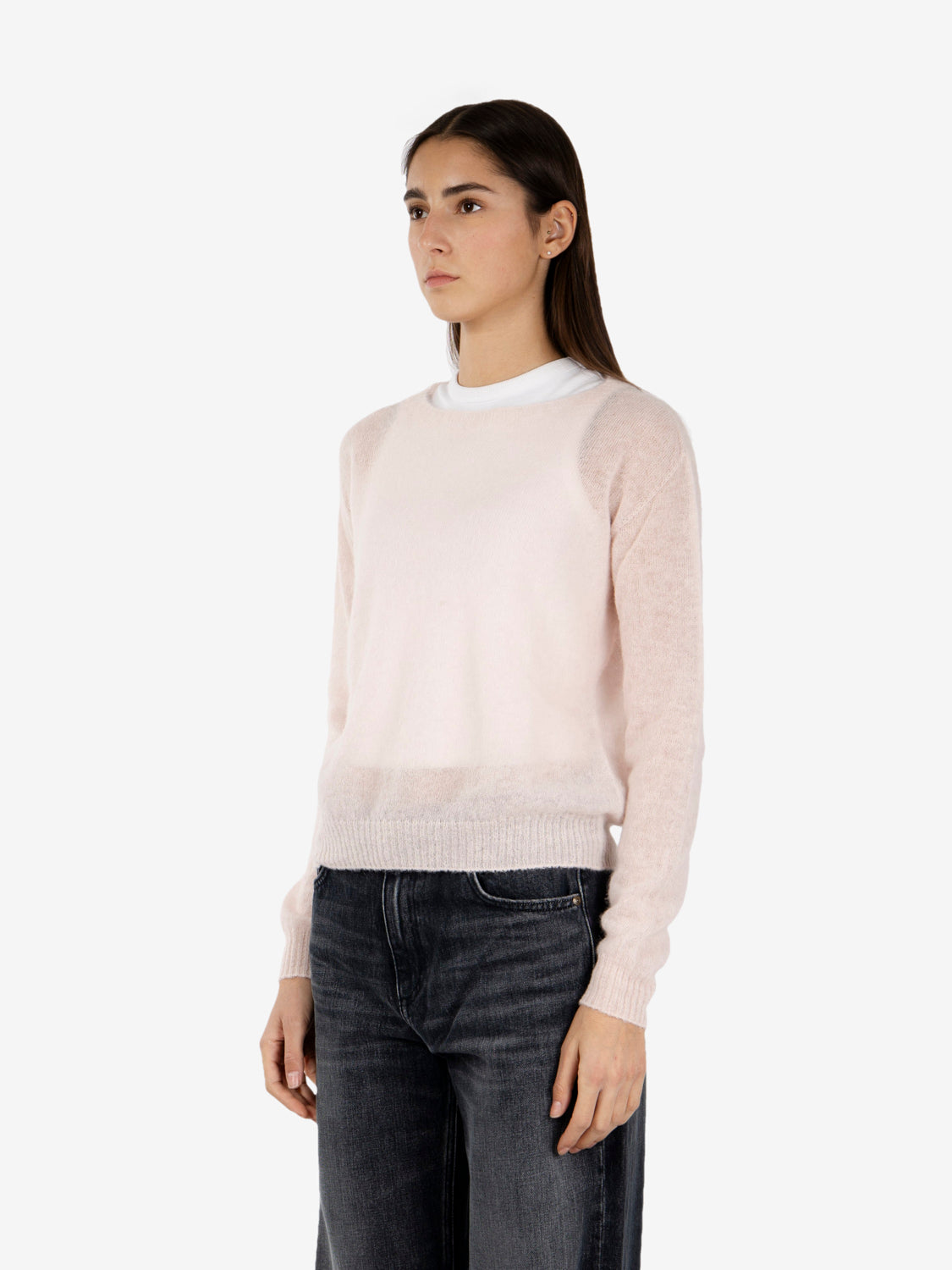 Pink mohair sweater