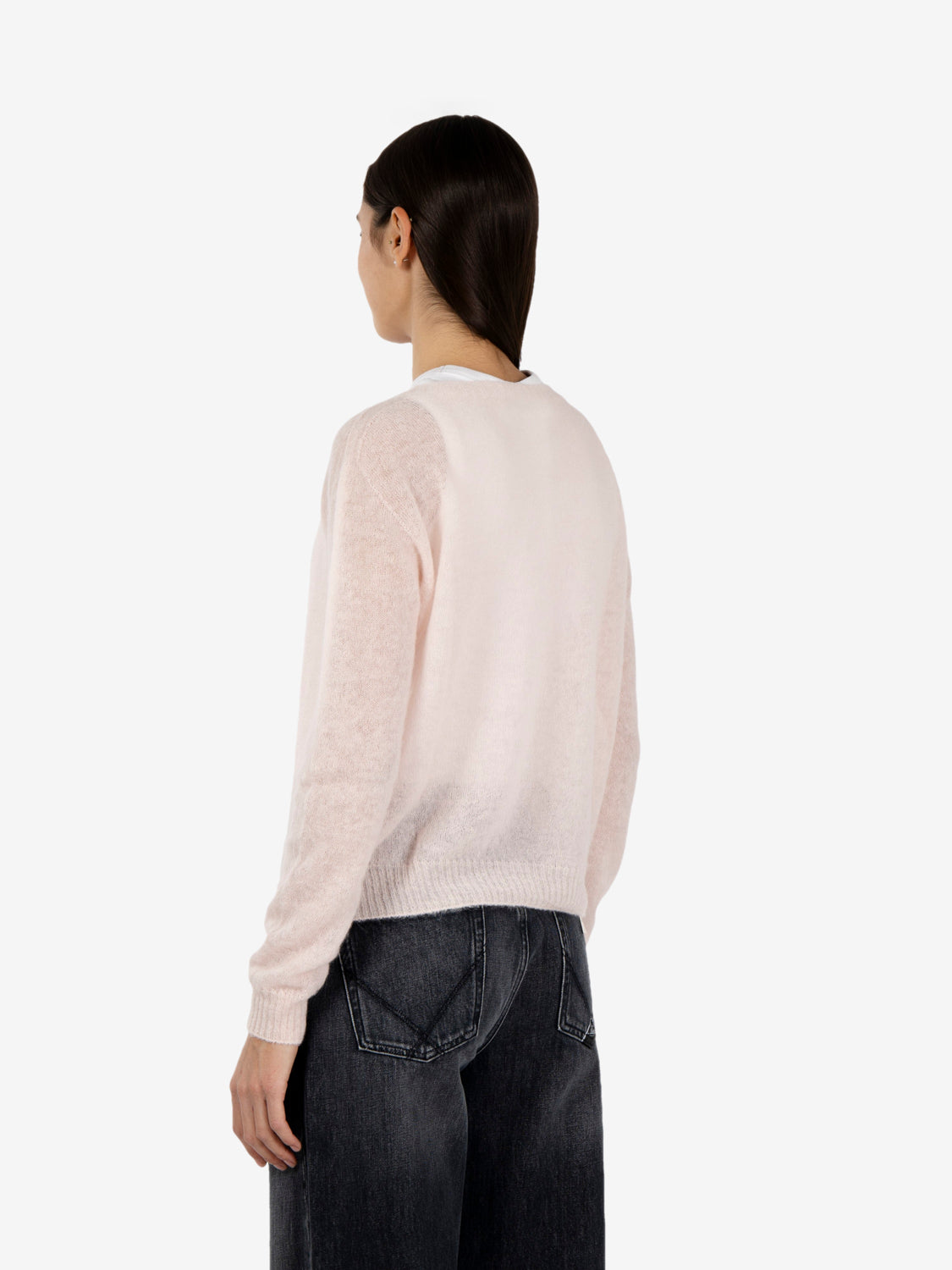 Pink mohair sweater