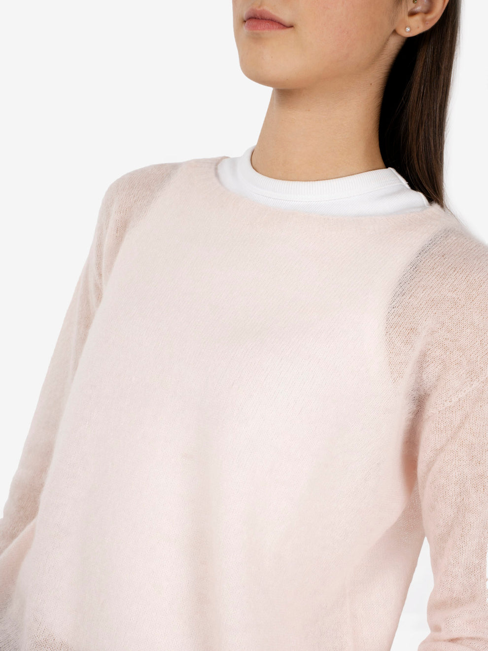 Pink mohair sweater