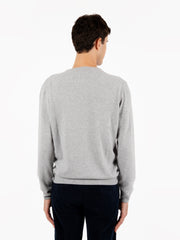 STIMM - Maglione rasato girocollo grigio